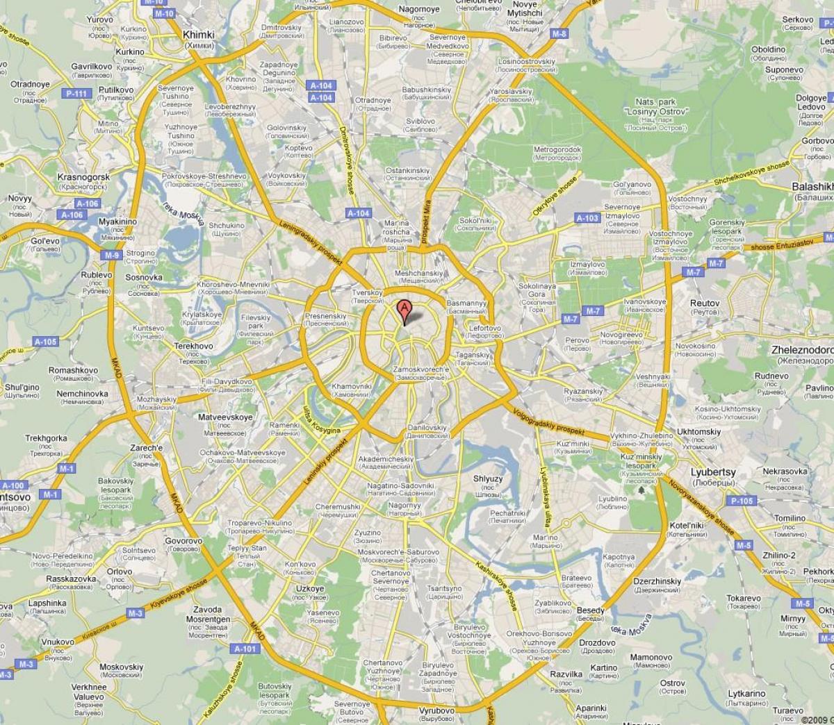Москва карте пригород