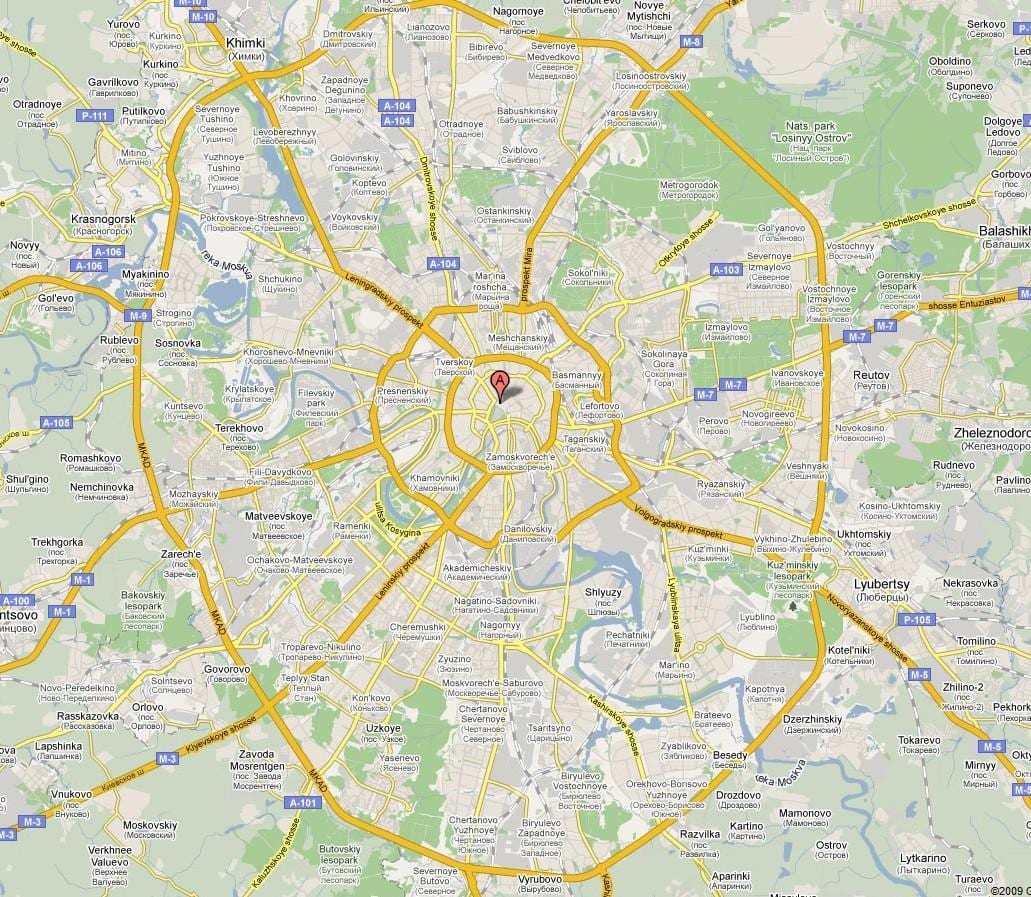 Москва карте пригород