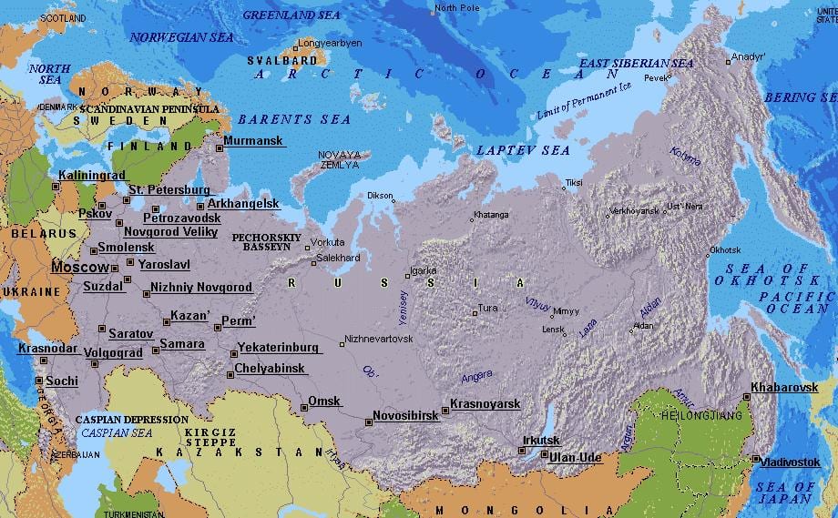 карта Москвы Россия