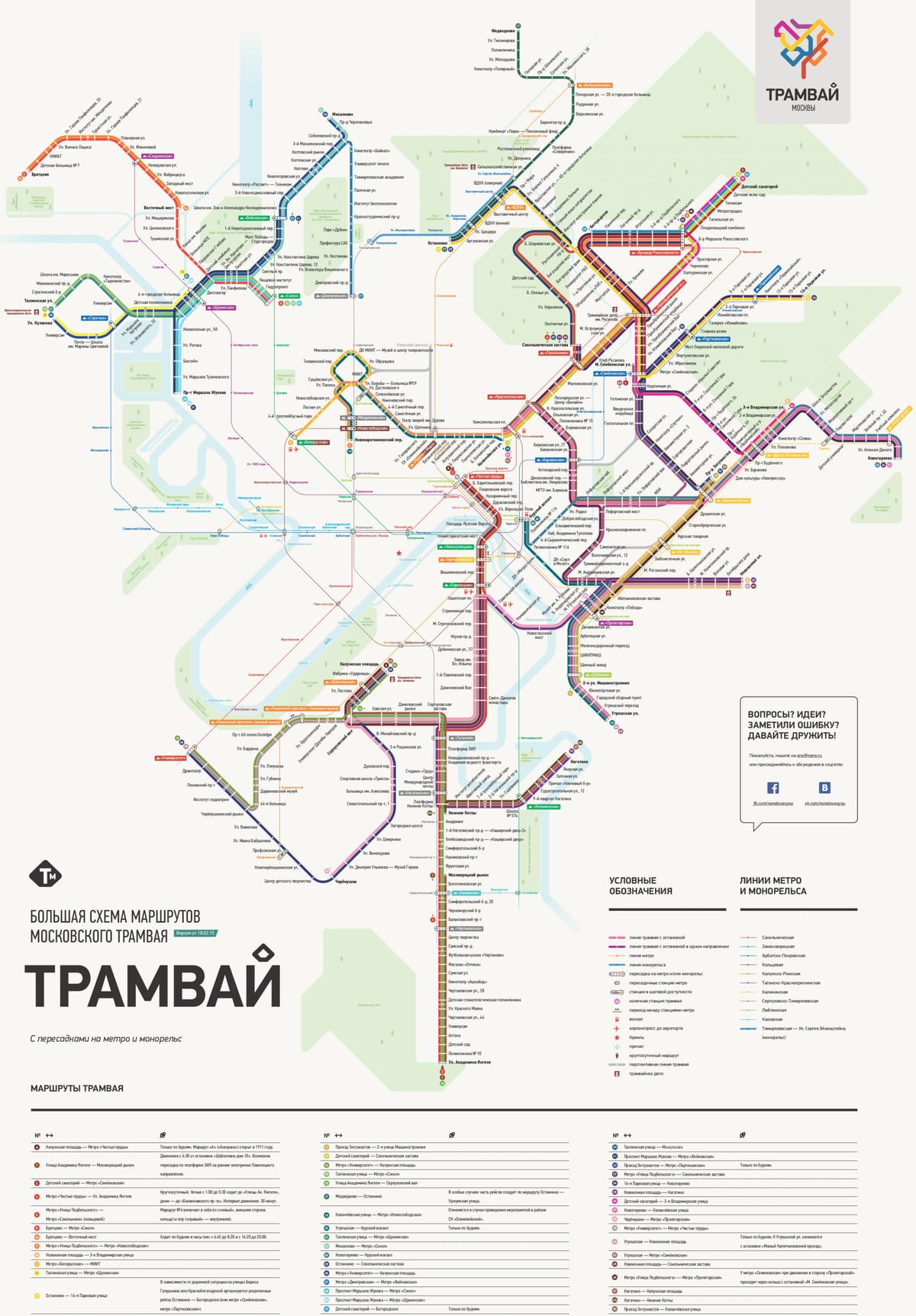 карта Москвы трамвай