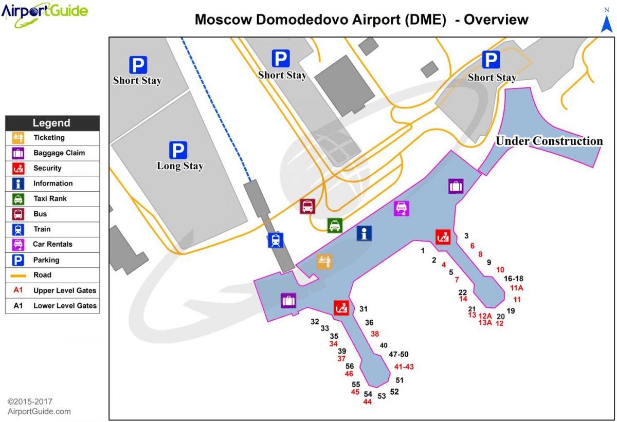 карта аэропорта DME
