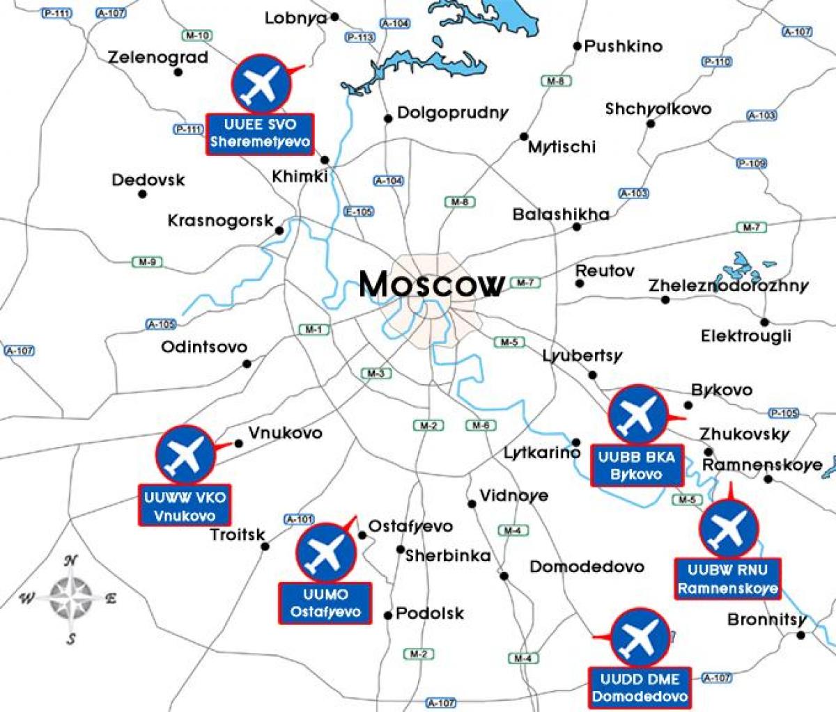 Карта Москвы аэропорт терминал