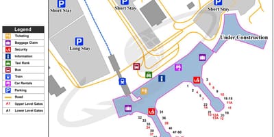 Карта аэропорта DME