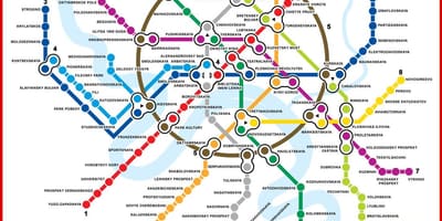 Карта метро Москвы