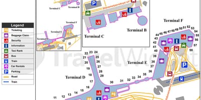 Карта Шереметьево терминалов