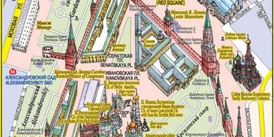 Красная площадь карте Москвы