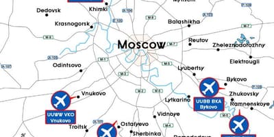 Карта Москвы аэропорт терминал