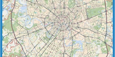 Москва географическая карта