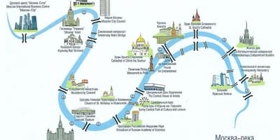 Река Москва на карте