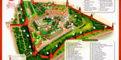 Кремль карте Москвы