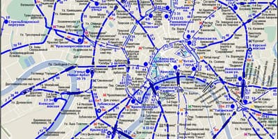 Карта Москвы троллейбус
