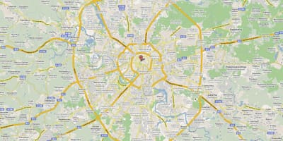 МОСКВА шоссе карта
