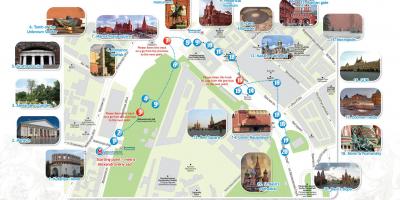 Москва карта путешествия
