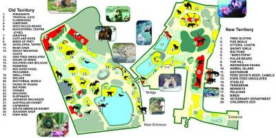Карта Московского зоопарка
