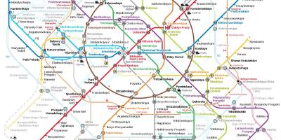 Метро карта Москвы